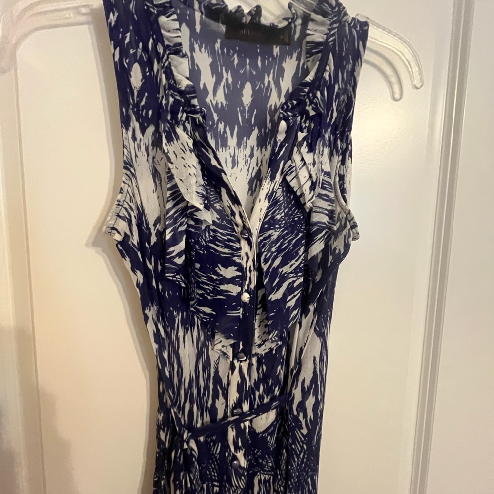 The Blue and White Sleeveless top